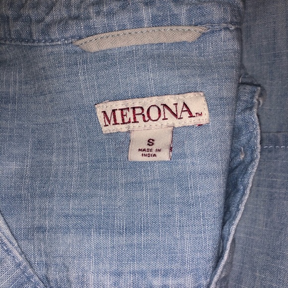 Jean half button top - Picture 4 of 5